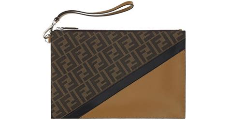 fendi pouch mens|fendi medium flat pouch.